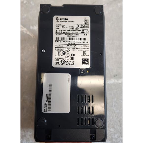 Zebra ZD41022-D0E00EZ 203dpi DT USB BT w Box of Thermal Paper Rolls - Picture 10 of 12